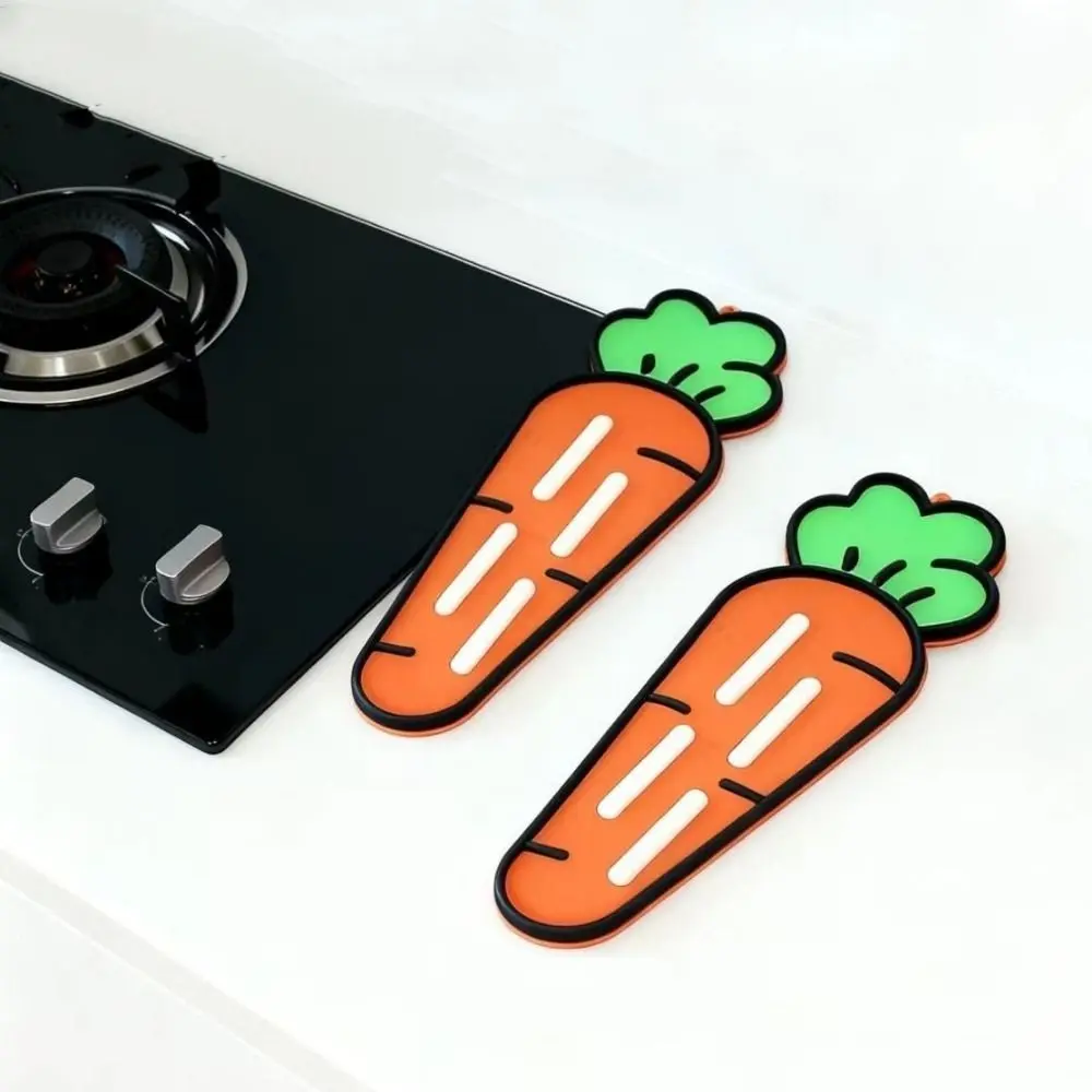 3Pcs Cartoon Pot Lid Storage Mat Carrot Shaped Heat-Resistant Countertop Drain Pad Anti-Slip Silicone Soap Drain Pad Bathroom
3Pcs Cartoon Pot Lid Storage Mat Carrot Shaped Heat-Resistant Countertop Drain Pad Anti-Slip Silicone Soap Drain Pad Bathroom