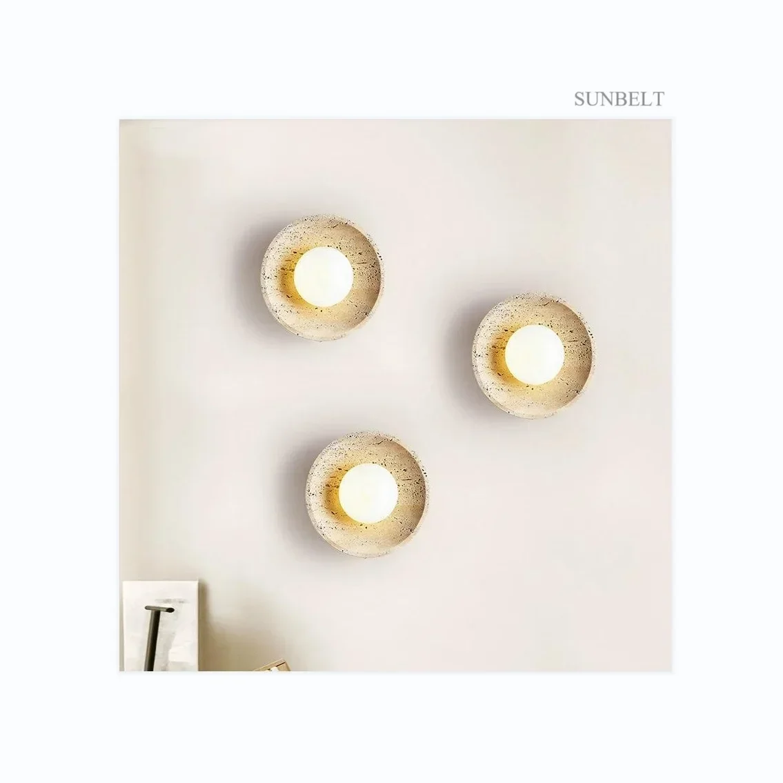 B3704 Travertine Wall Lamp Round Decorative Lighting Modern Wall Light Lamp For Home Decor Room Bedroom Indoor Wall Led Lights
B3704 Travertine Wall Lamp Round Decorative Lighting Modern Wall Light Lamp For Home Decor Room Bedroom Indoor Wall Led Lights