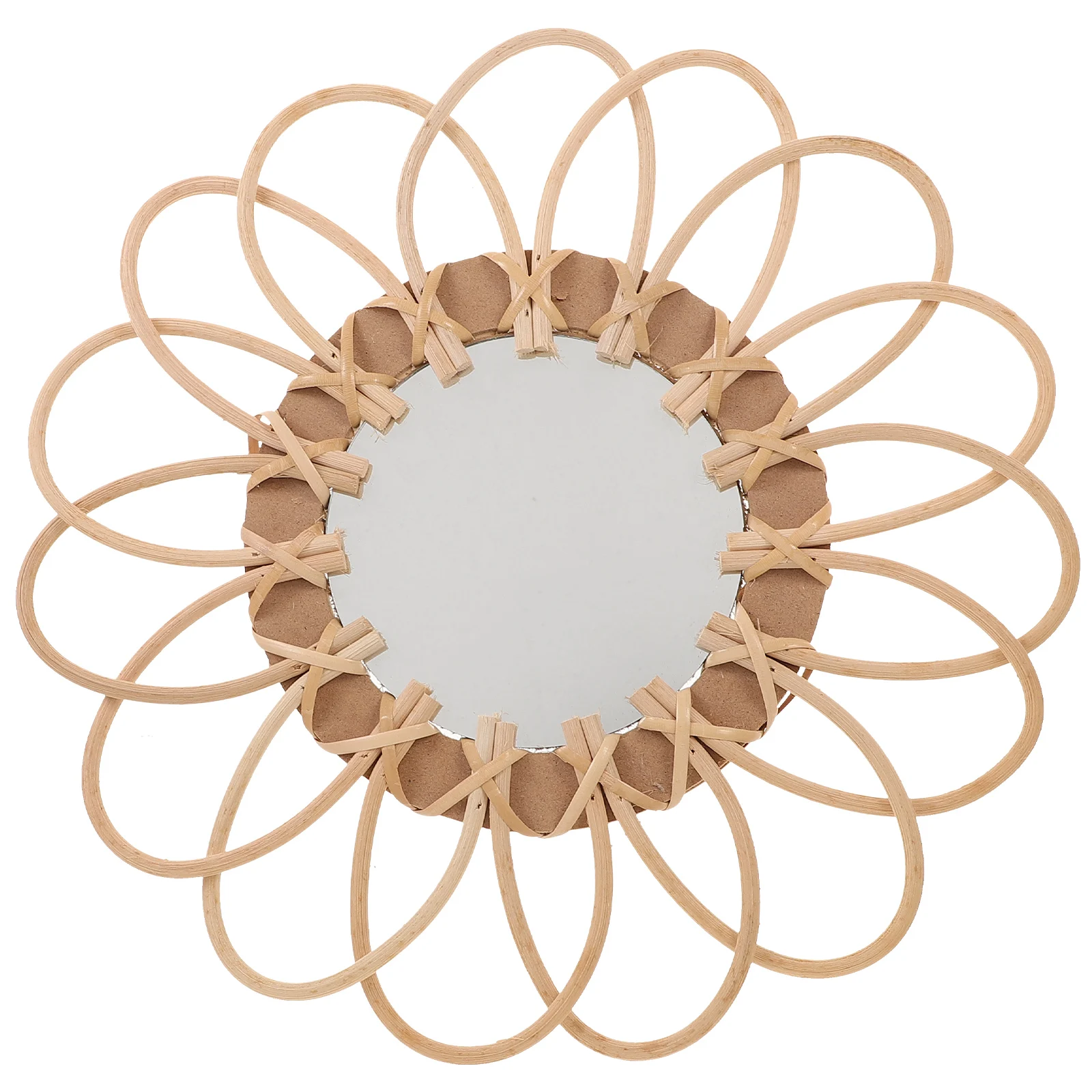 Wicker Decorative Mirror Boho Wall Vanity Woven Hanging Bathroom Large Mirror for Home Dormitory Clear Reflection Practical
Wicker Decorative Mirror Boho Wall Vanity Woven Hanging Bathroom Large Mirror for Home Dormitory Clear Reflection Practical