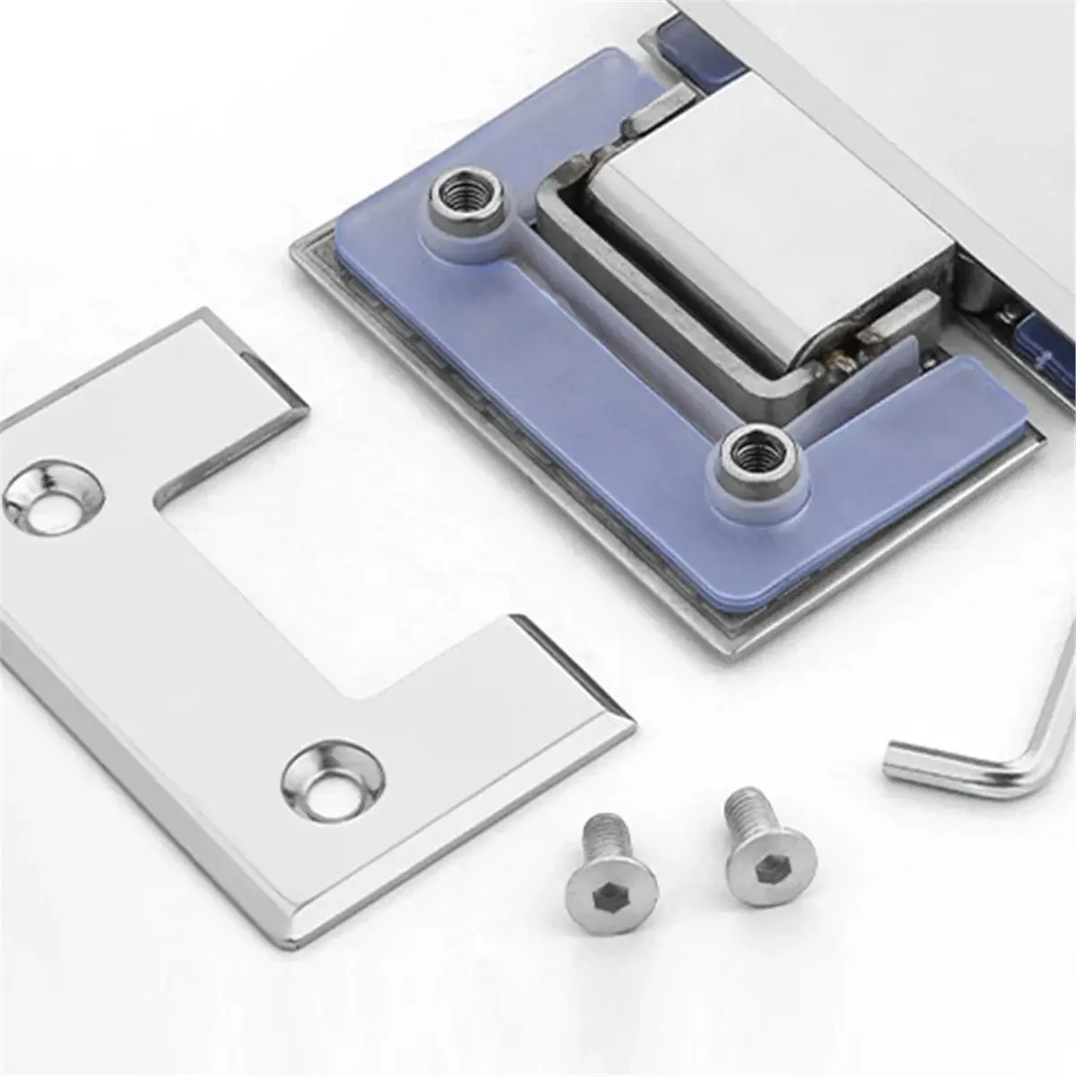 AA83 304 Stainless Steel Door Hinge - 180 Degree Bilateral Clip for Shower Glass A
AA83 304 Stainless Steel Door Hinge - 180 Degree Bilateral Clip for Shower Glass A