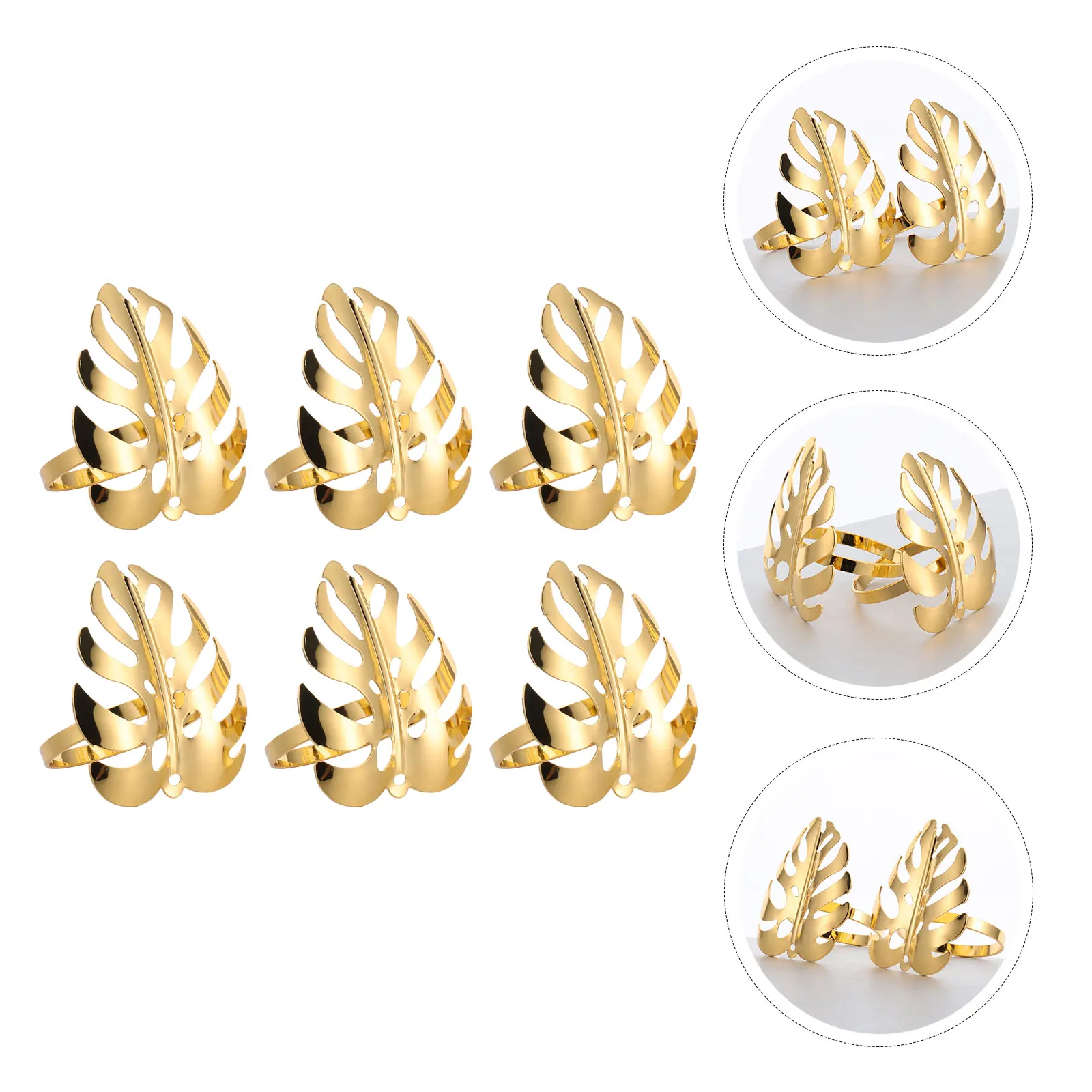 6Pcs Napkin Ring Alloy Elegant Creative Dinner Table Party Banquet Decorative Napkin Buckle Reusable Festival Table Setting
6Pcs Napkin Ring Alloy Elegant Creative Dinner Table Party Banquet Decorative Napkin Buckle Reusable Festival Table Setting