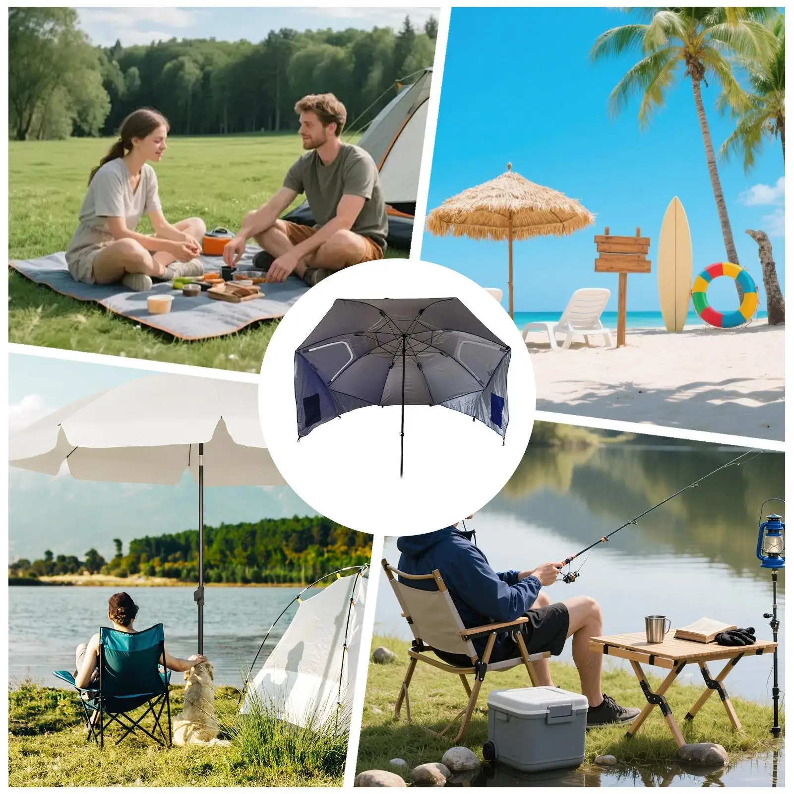 Sun Shade Umbrellas UV Protection Portable Beach Umbrella For Outside Patio Pool Sports Park Backyard Camping Hiking Travel
Sun Shade Umbrellas UV Protection Portable Beach Umbrella For Outside Patio Pool Sports Park Backyard Camping Hiking Travel