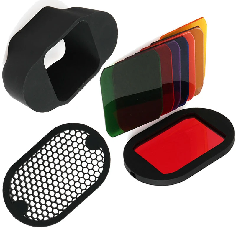 Flash Speedlight Honeycomb Grid Kit with Magnetic Gel Band 9Pcs Filters Flash Accessories Kit for Canon Nikon Flash
Flash Speedlight Honeycomb Grid Kit with Magnetic Gel Band 9Pcs Filters Flash Accessories Kit for Canon Nikon Flash