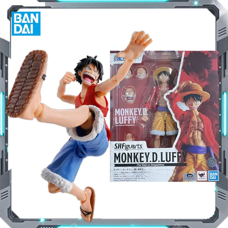 Bandai S.H.Figuarts One Piece Luffy Invasion Of Onigashima Costume Version Anime Peripheral Movable Doll, 140mm.
Bandai S.H.Figuarts One Piece Luffy Invasion Of Onigashima Costume Version Anime Peripheral Movable Doll, 140mm.
