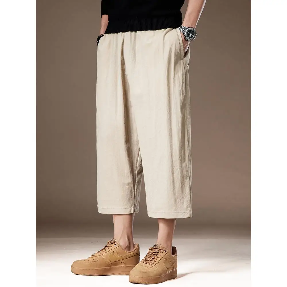 High-End Japanese Style Cotton Linen Seven-Quarter Shorts Men Summer Thin Loose Wide Leg Linen Eight-Quarter Straight Casual ...
High-End Japanese Style Cotton Linen Seven-Quarter Shorts Men Summer Thin Loose Wide Leg Linen Eight-Quarter Straight Casual ...