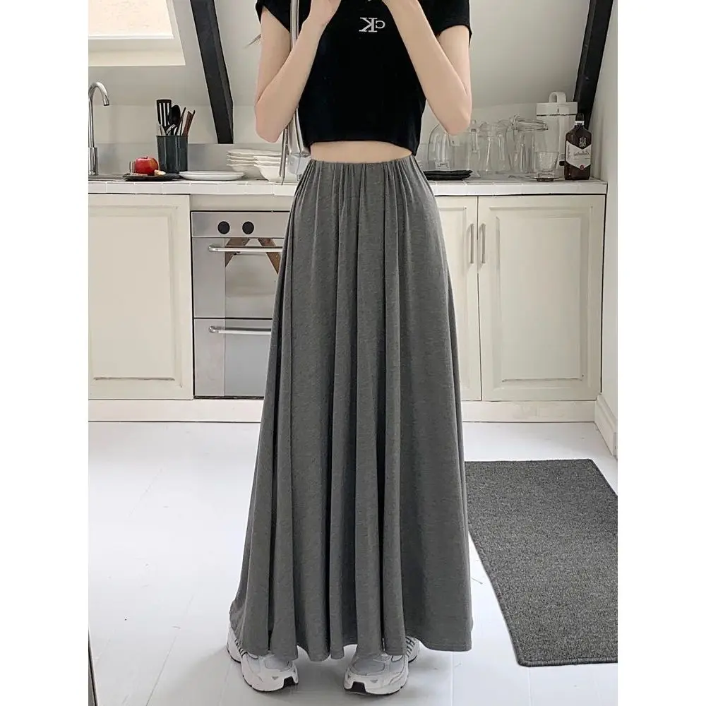 High Waist Modal New Style Women's Summer Fashion Long Skirt Draped A-Line Casual Lazy Half-length Skirts Cover Hip
High Waist Modal New Style Women's Summer Fashion Long Skirt Draped A-Line Casual Lazy Half-length Skirts Cover Hip