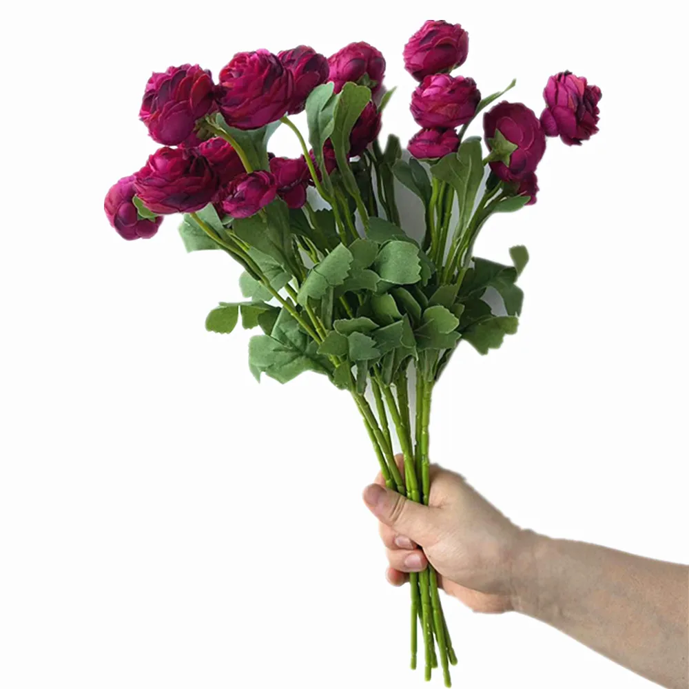 10pcs Artificial Ranunculus Asiaticus Flower Branch 3 Heads Silk Persian Buttercup Blossom for Floral Decoration Peony
10pcs Artificial Ranunculus Asiaticus Flower Branch 3 Heads Silk Persian Buttercup Blossom for Floral Decoration Peony