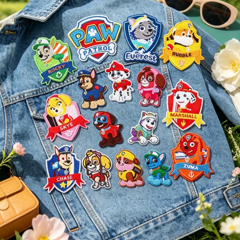 Paw Patrol Cartoon Dog Iron on Self adhesive Patches Decorative Badge Stickers for Jackets Pants Coats Garment Gift Accessory
Paw Patrol Cartoon Dog Iron on Self adhesive Patches Decorative Badge Stickers for Jackets Pants Coats Garment Gift Accessory