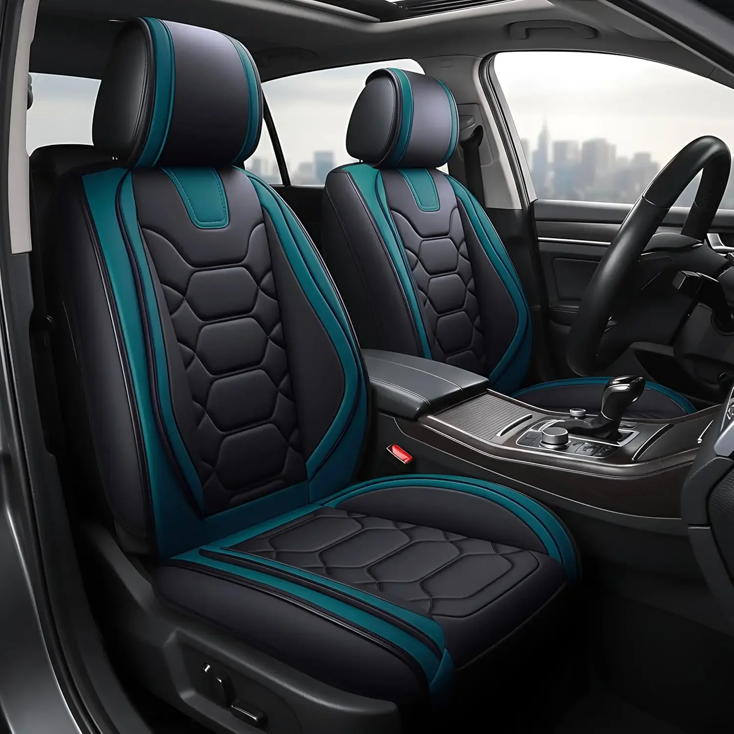 Car Seat Covers Full Set, Waterproof Faux Leather Seat Covers for Cars Universal Fit for SUV, Truck, Sedan, Black Premium Car
Car Seat Covers Full Set, Waterproof Faux Leather Seat Covers for Cars Universal Fit for SUV, Truck, Sedan, Black Premium Car