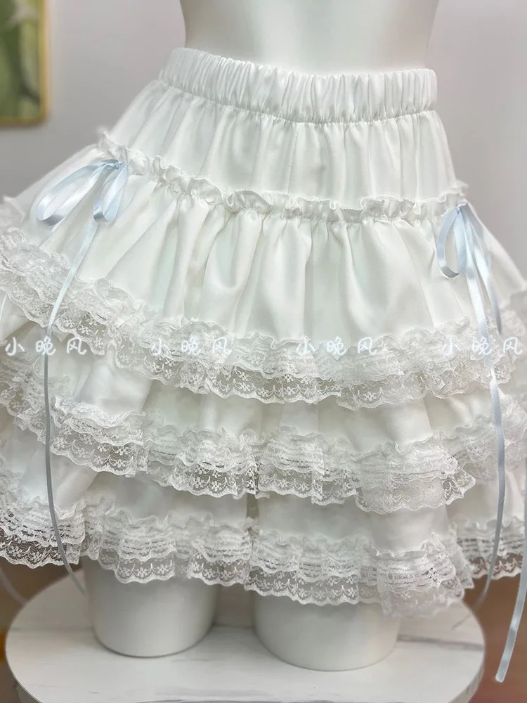 Sweet Lolita Cake Skirts Women Cute Bow High Waist Slim Mini Ball Gown Skirt Japan Preppy Style Spring Summer Lady Kawaii Skirts
Sweet Lolita Cake Skirts Women Cute Bow High Waist Slim Mini Ball Gown Skirt Japan Preppy Style Spring Summer Lady Kawaii Skirts