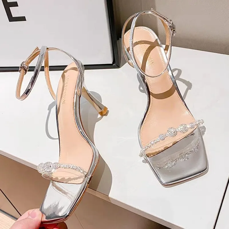 2026 New Women's Shoes Luxury Rhinestone High Heeled Sandals for Woman Fashion Model Casual Shoes Designer Shoes Sandalias Mujer
2026 New Women's Shoes Luxury Rhinestone High Heeled Sandals for Woman Fashion Model Casual Shoes Designer Shoes Sandalias Mujer