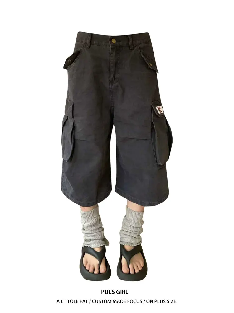 Loose Wide Leg Jeans Women's Summer New Style High Waist Pocketed Denim Capri Pants American Streetwear Washed out Trousers
Loose Wide Leg Jeans Women's Summer New Style High Waist Pocketed Denim Capri Pants American Streetwear Washed out Trousers