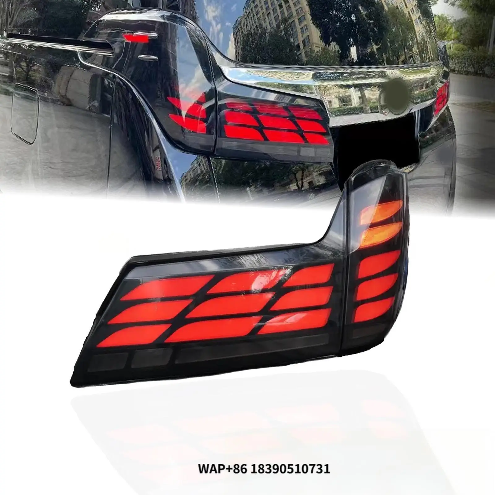 Magicstar LED Tail Lights with Trunk Lamp for Alphard Vellfire AH30 2019-2023 DRL Start-up Animation Rear Lamps
Magicstar LED Tail Lights with Trunk Lamp for Alphard Vellfire AH30 2019-2023 DRL Start-up Animation Rear Lamps