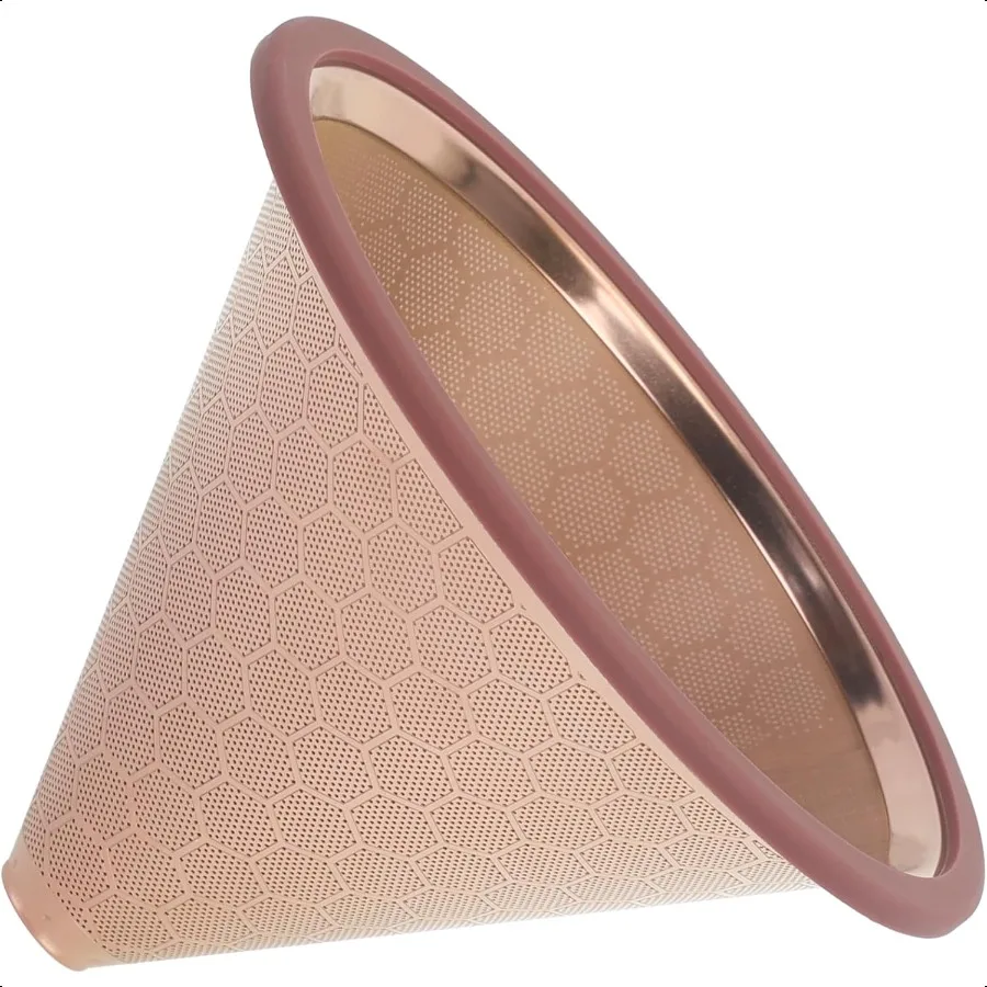 Compatible for Hario V60 Chemex Pour Over Coffee Filters Reusable Stainl Steel Best Coffee Maker and Bar Accories Copper
Compatible for Hario V60 Chemex Pour Over Coffee Filters Reusable Stainl Steel Best Coffee Maker and Bar Accories Copper