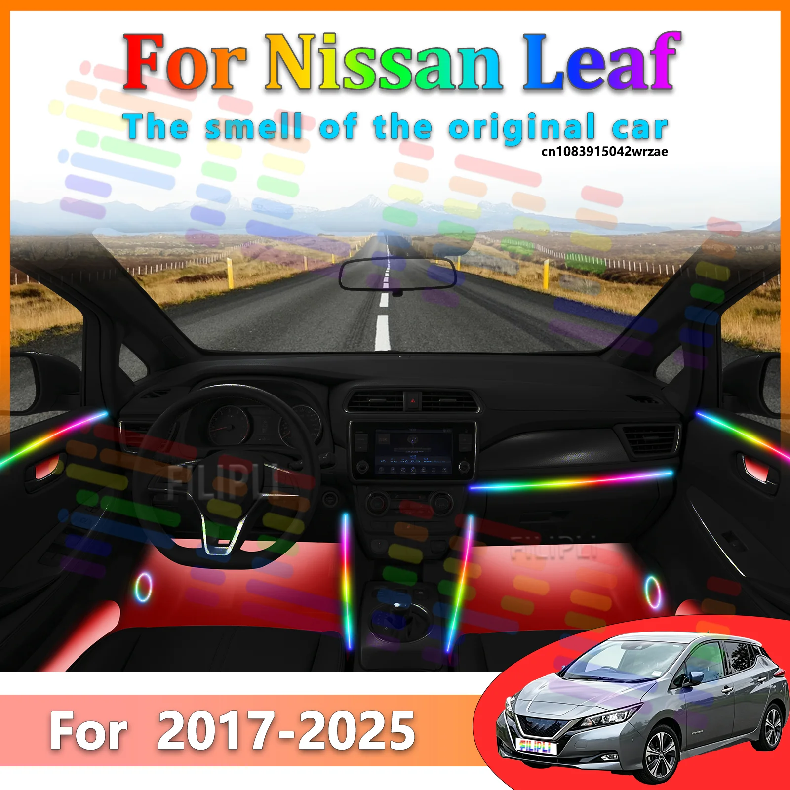 For Nissan Leaf 2017-2025 64 Colors RGB LED Ambient Light Strip Bluetooth App Control Breathing Streamer Car Decor Lamp
For Nissan Leaf 2017-2025 64 Colors RGB LED Ambient Light Strip Bluetooth App Control Breathing Streamer Car Decor Lamp
