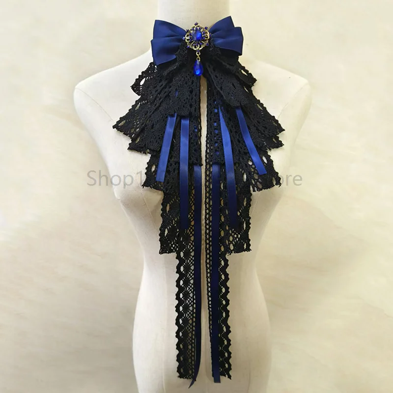 Lolita Black Lace Bow Ties Court Style Elegant Fashion Women's Dress Shirt Bowtie Anime Cosplay Accessories Detachable Collars
Lolita Black Lace Bow Ties Court Style Elegant Fashion Women's Dress Shirt Bowtie Anime Cosplay Accessories Detachable Collars