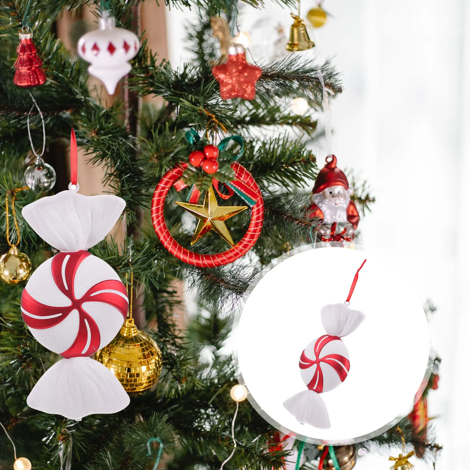 1Pcs Christmas Candy Pendant Lightweight Hanging Decor Xmas Tree Ornament Christmas Holiday Decoration Candy Ornament
1Pcs Christmas Candy Pendant Lightweight Hanging Decor Xmas Tree Ornament Christmas Holiday Decoration Candy Ornament