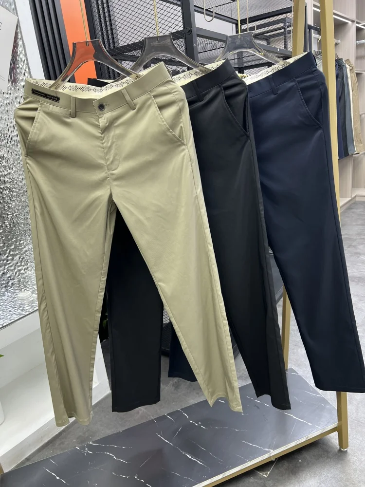 Spring Summer Men's Busin Casual Pants Anti-Wrinkle No-Iron Breathable Thin Faionable Long Trousers Lenzing Mixed Fiber
Spring Summer Men's Busin Casual Pants Anti-Wrinkle No-Iron Breathable Thin Faionable Long Trousers Lenzing Mixed Fiber