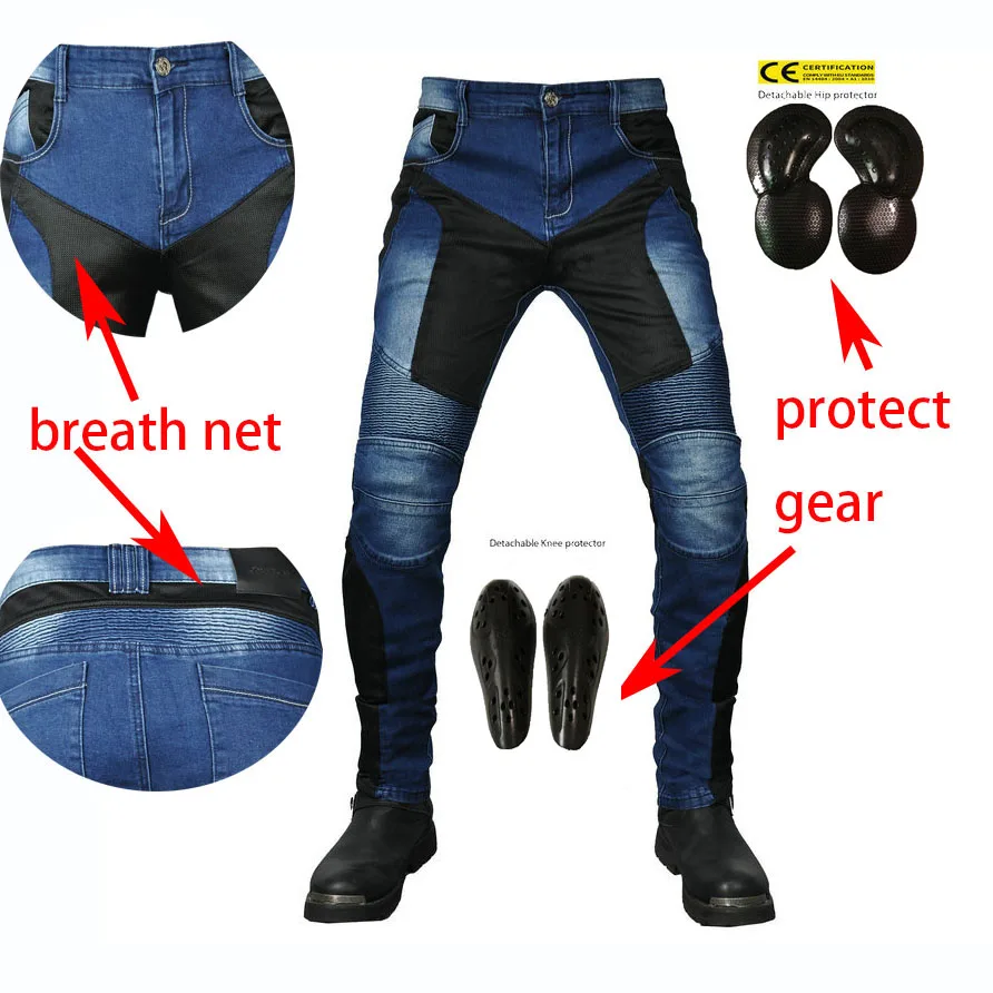 4 Color Spring Summer Riding Classic Denim Motorcycle Pants Motocicleta Jeans Anti-fall Rider Pants With Level 2 Protection Pads
4 Color Spring Summer Riding Classic Denim Motorcycle Pants Motocicleta Jeans Anti-fall Rider Pants With Level 2 Protection Pads