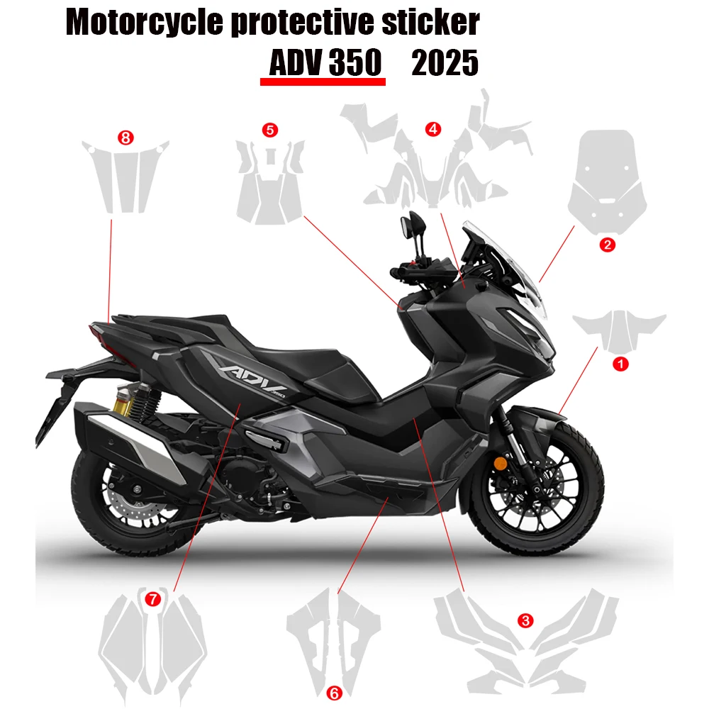 ADV350 2025 For HONDA ADV 350 Anti-scratch PPF Paint Protection Films Invisible Car Cover Kits TPU Motorcycle Fairing Protective
ADV350 2025 For HONDA ADV 350 Anti-scratch PPF Paint Protection Films Invisible Car Cover Kits TPU Motorcycle Fairing Protective