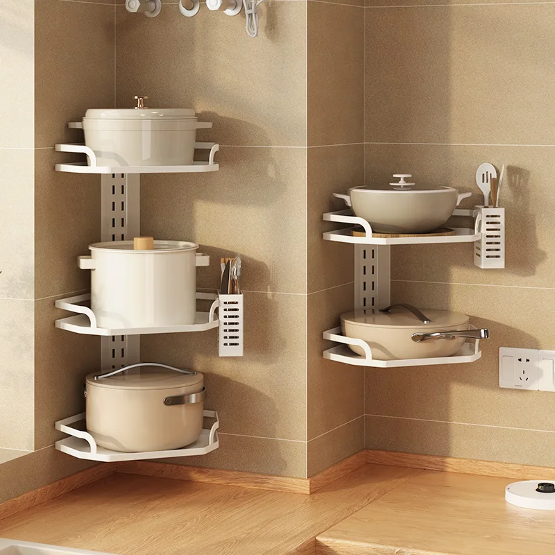 Aluminium Wall-mounted Kitchen Shelf Spice Rack Corner Storage Triangle Multi-Tier Seasoning Organizer Holder
Aluminium Wall-mounted Kitchen Shelf Spice Rack Corner Storage Triangle Multi-Tier Seasoning Organizer Holder