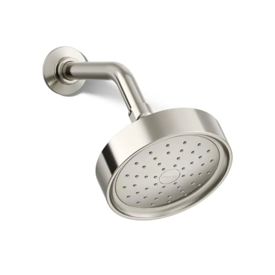 Purist single-function showerhead for bathroom use, brass construction, Vibrant Polished Nickel finish, 1.5 gpm water-efficient
Purist single-function showerhead for bathroom use, brass construction, Vibrant Polished Nickel finish, 1.5 gpm water-efficient