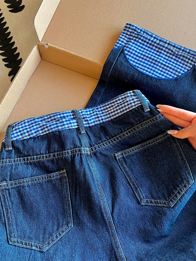 High Street Splicing Bow Loose Jeans Spring Autumn New Style High Waist Wide Leg Floor Pants Sweet Casual Women's Wear 2025
High Street Splicing Bow Loose Jeans Spring Autumn New Style High Waist Wide Leg Floor Pants Sweet Casual Women's Wear 2025
