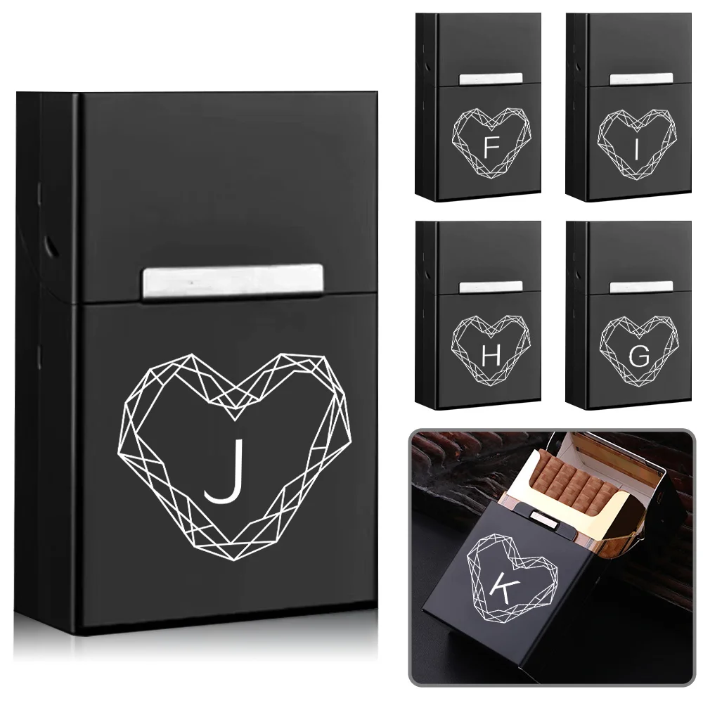 Portable Metal Cigar Case Cover Cigarette Storage Box Protector Tobacco Holder Diamond Letter Pattern Container Smoking Tool
Portable Metal Cigar Case Cover Cigarette Storage Box Protector Tobacco Holder Diamond Letter Pattern Container Smoking Tool