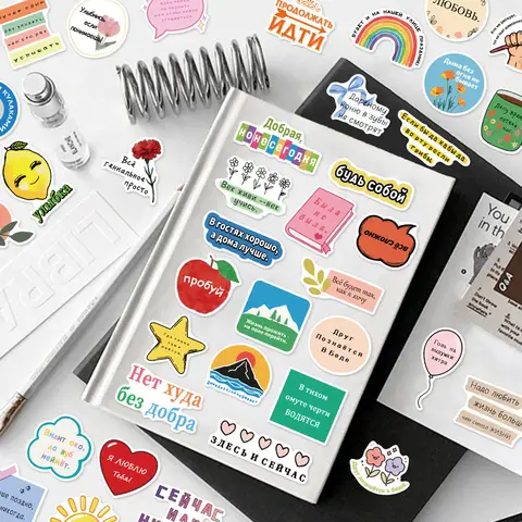 50PCS Kreative Russische Ermutigung Graffiti DIY Aufkleber Gepäck Skateboard Wasser Tasse Computer Tablet Aufkleber