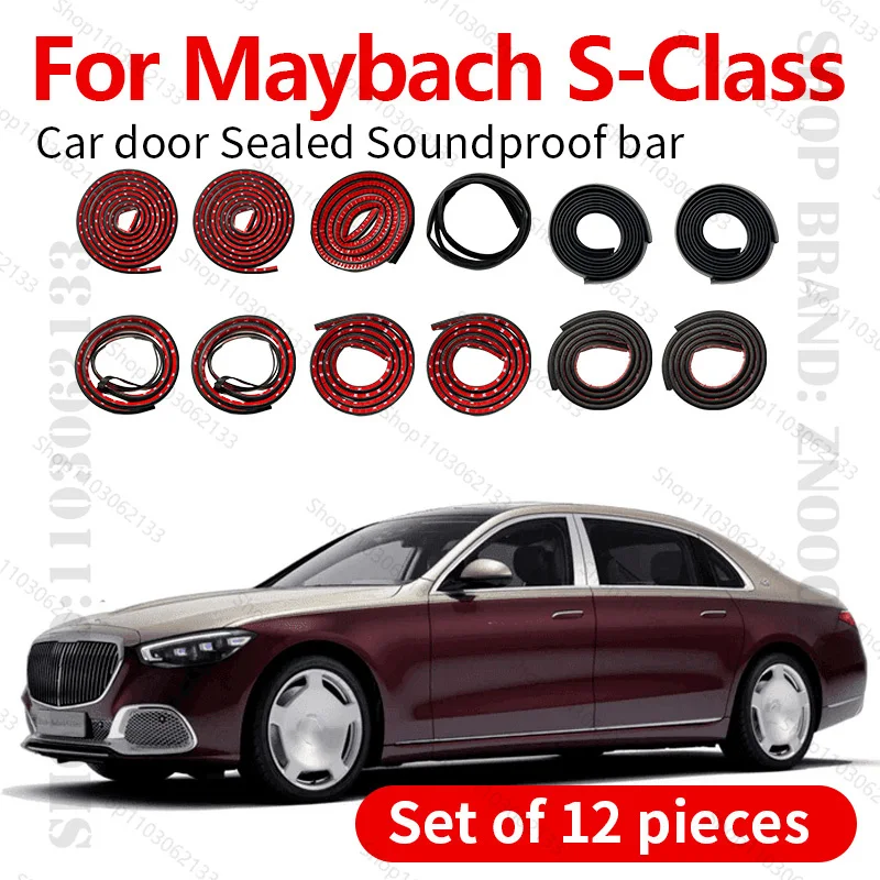 For Mercedes Maybach S-Class Car Door Seal Strip Rubber Double Layer Sealing Protector Soundproof Dustproof Seal Strip 12PCS Set
For Mercedes Maybach S-Class Car Door Seal Strip Rubber Double Layer Sealing Protector Soundproof Dustproof Seal Strip 12PCS Set