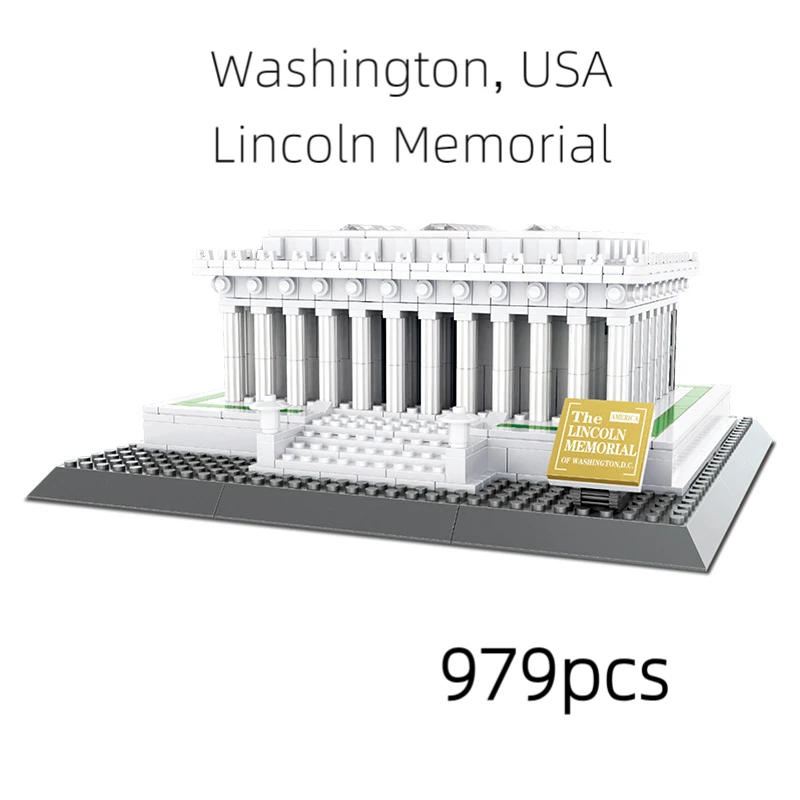 Washington Lincoln Memorial Building Set - 979PCS Small Bricks, Eco-Friendly ABS Material, Precision 0.02mm Fit for Collectors &
Washington Lincoln Memorial Building Set - 979PCS Small Bricks, Eco-Friendly ABS Material, Precision 0.02mm Fit for Collectors &