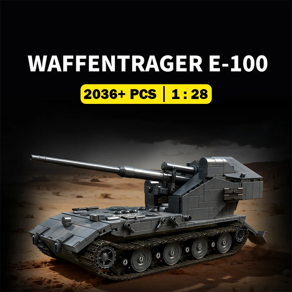 WW2 Military Waffentrager auf E 100 Heavy Tank Building Blocks Tier X German Tank Destroyer with Soldiers Bricks Toys Kids Gifts
WW2 Military Waffentrager auf E 100 Heavy Tank Building Blocks Tier X German Tank Destroyer with Soldiers Bricks Toys Kids Gifts