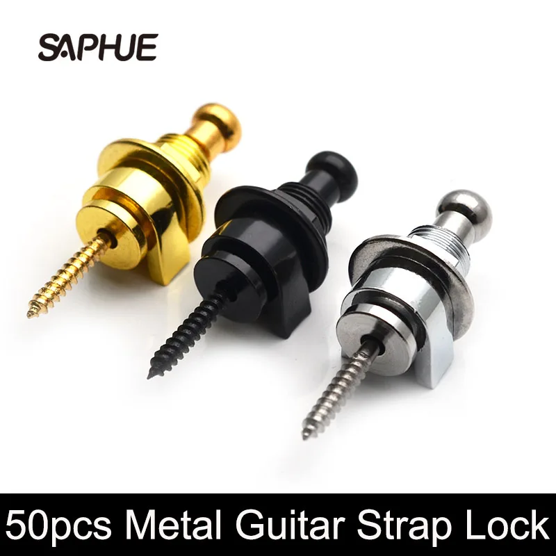 60pcs Guitar Strap Lock Button Schaller-Style Straplock for all Acoustic Electric Bass Guitarra - 3 Colors
60pcs Guitar Strap Lock Button Schaller-Style Straplock for all Acoustic Electric Bass Guitarra - 3 Colors