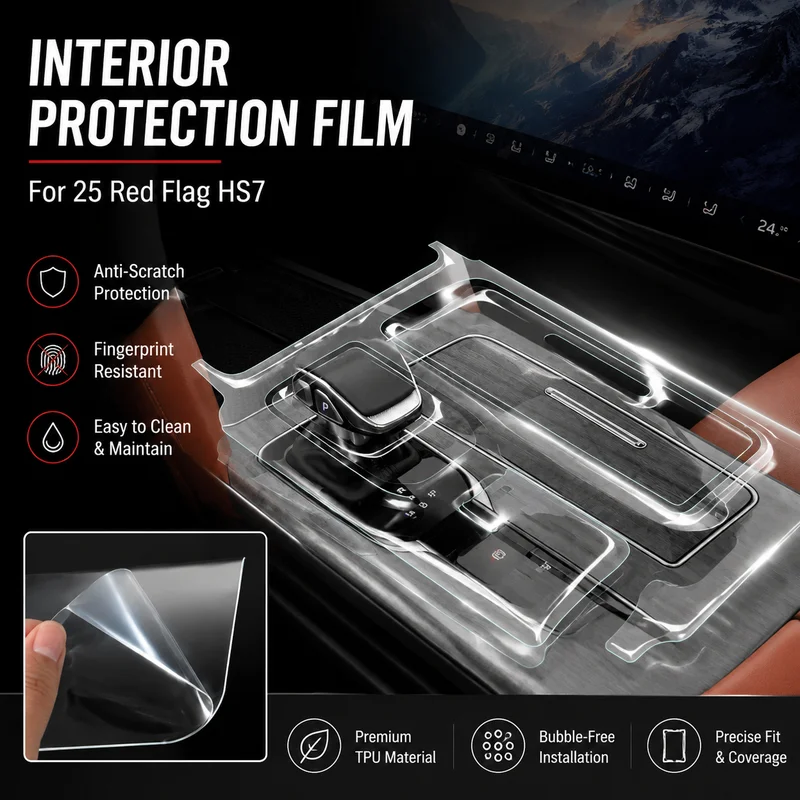 Interior Protection Film For 25 Red Flag HS7 TPU Central Control Screen Navigation Cover Car Accessories, Replacement Parts
Interior Protection Film For 25 Red Flag HS7 TPU Central Control Screen Navigation Cover Car Accessories, Replacement Parts