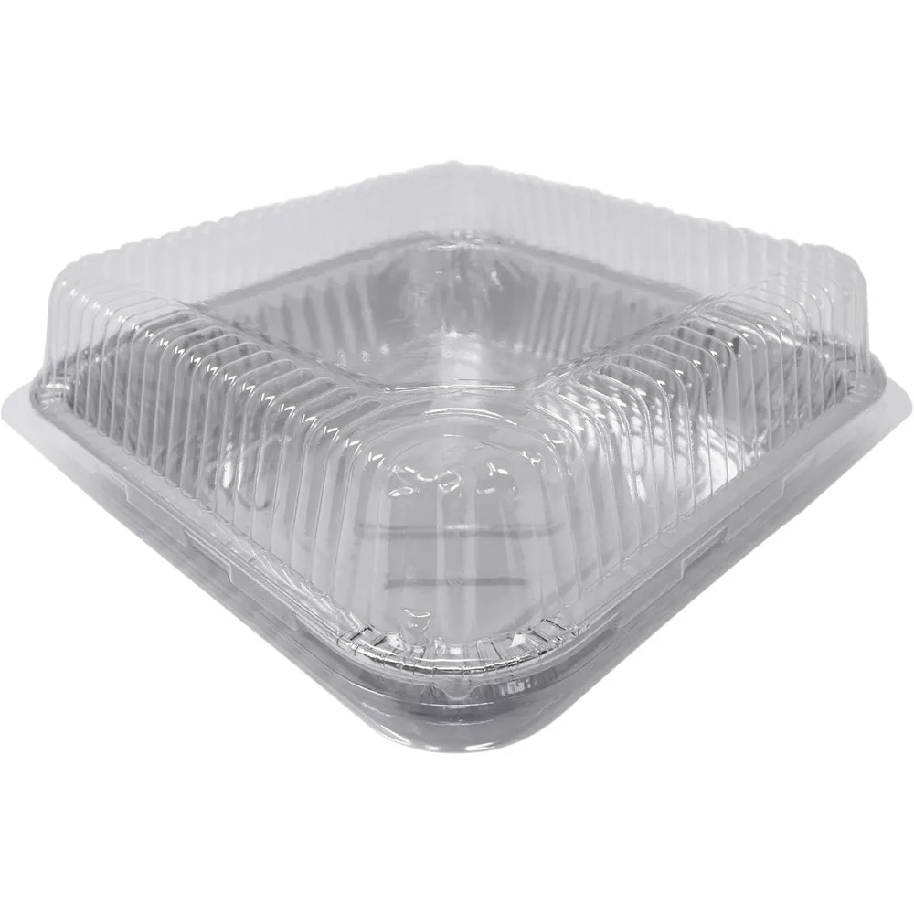 (300 Pack) 8” x 8” Square Baking Cake Pans with Plastic Dome Lids | Heavy Duty l Disposable Aluminum Foil Tins
(300 Pack) 8” x 8” Square Baking Cake Pans with Plastic Dome Lids | Heavy Duty l Disposable Aluminum Foil Tins