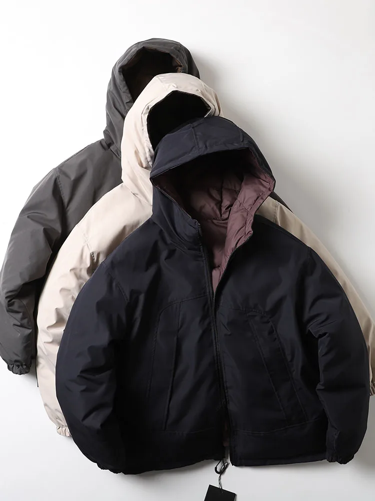 Double-Sided Wearable Outdoor Warm Cotton Jaet with Hood Loose Fit Men's Workwear Casual Sle Regular Length Coat
Double-Sided Wearable Outdoor Warm Cotton Jaet with Hood Loose Fit Men's Workwear Casual Sle Regular Length Coat