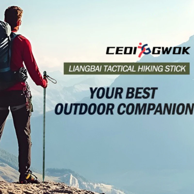 CEOI GWOK New Aviation Aluminum Alloy Trekking Poles Multifunctional Self Defense Outdoor Hiking Mountaineering Walking Stick
CEOI GWOK New Aviation Aluminum Alloy Trekking Poles Multifunctional Self Defense Outdoor Hiking Mountaineering Walking Stick