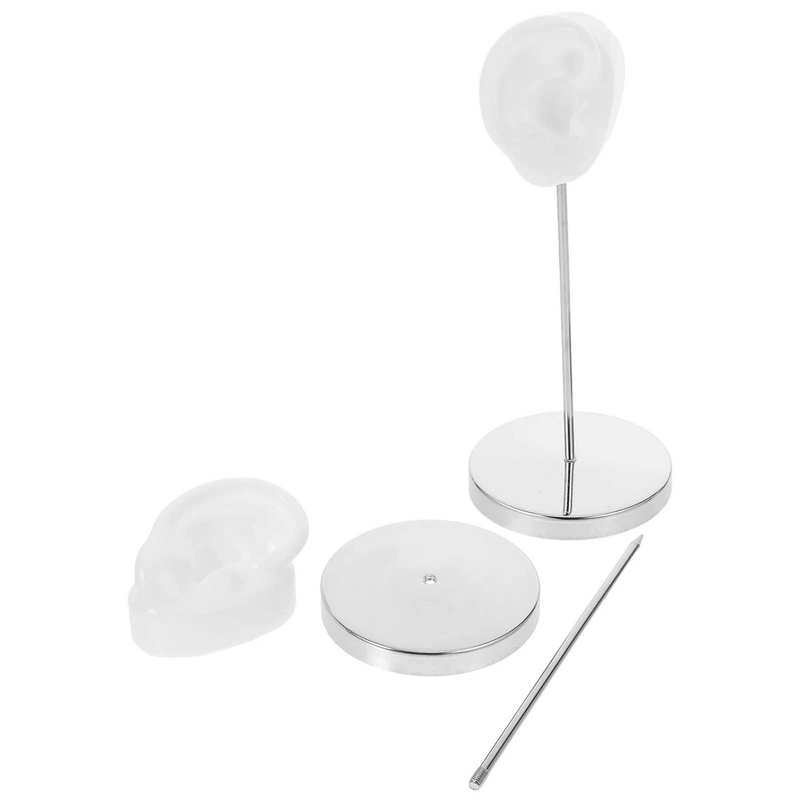 1Pair Ear Shaped Earring Display Stand Holder Silicone Earrings Organizer Rack Metal Base Jewelry Stand Countertop Shop Display
1Pair Ear Shaped Earring Display Stand Holder Silicone Earrings Organizer Rack Metal Base Jewelry Stand Countertop Shop Display