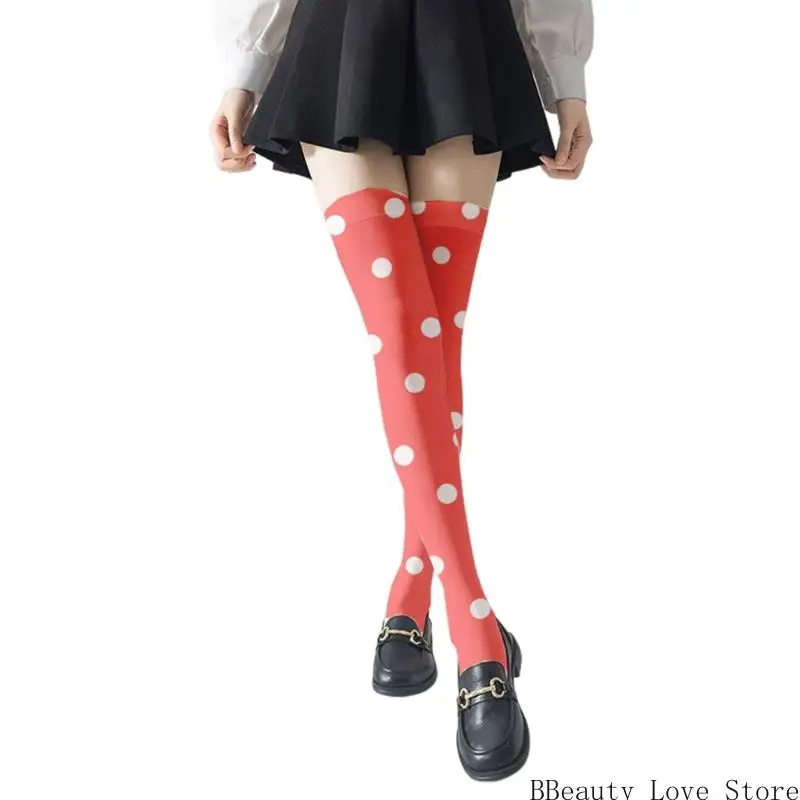 Japanese Styles Thigh High Stockings Large Dots Printed Anime Cosplay Over the Knee Long Socks for Fashionable Ladies
Japanese Styles Thigh High Stockings Large Dots Printed Anime Cosplay Over the Knee Long Socks for Fashionable Ladies