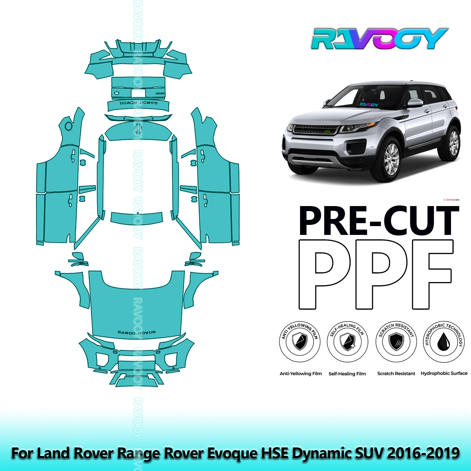 8.5Mil Full Vehicle Precut PPF Paint Protection Film For Land Rover Range Rover Evoque HSE Dynamic SUV 2016-2019Clear Bra
8.5Mil Full Vehicle Precut PPF Paint Protection Film For Land Rover Range Rover Evoque HSE Dynamic SUV 2016-2019Clear Bra