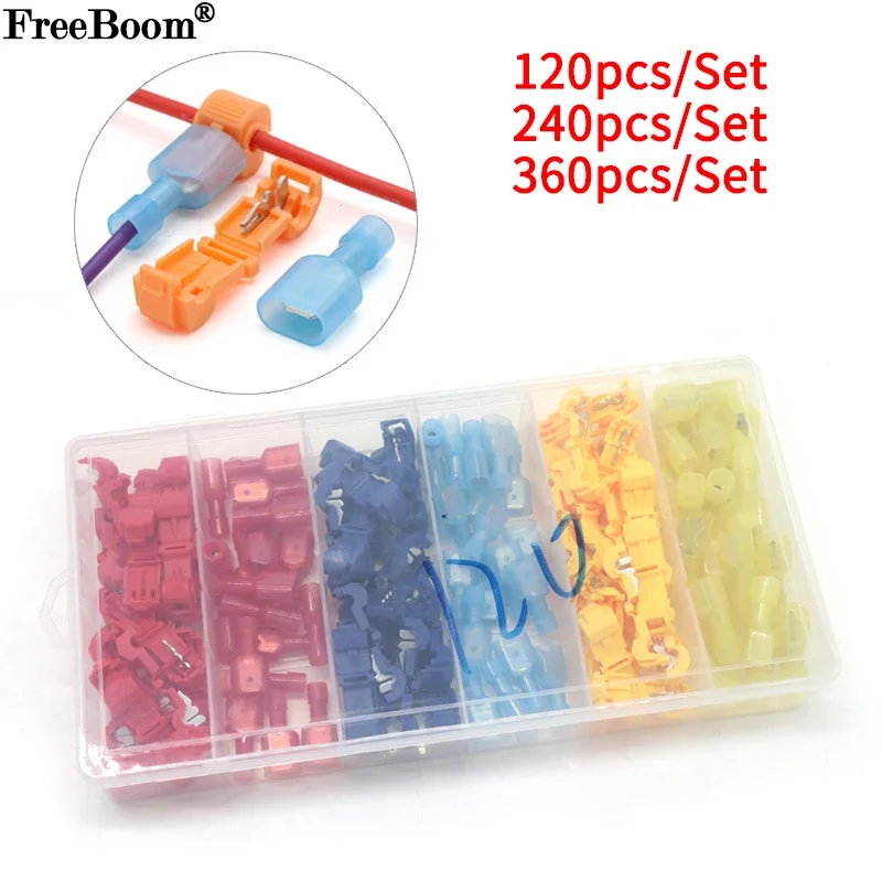 Boxed T-type Crimp Terminal,Wire Connection Clip Quick ,Peel-Free Insulated Electrical Connector,Plug-in Wire Terminal
Boxed T-type Crimp Terminal,Wire Connection Clip Quick ,Peel-Free Insulated Electrical Connector,Plug-in Wire Terminal