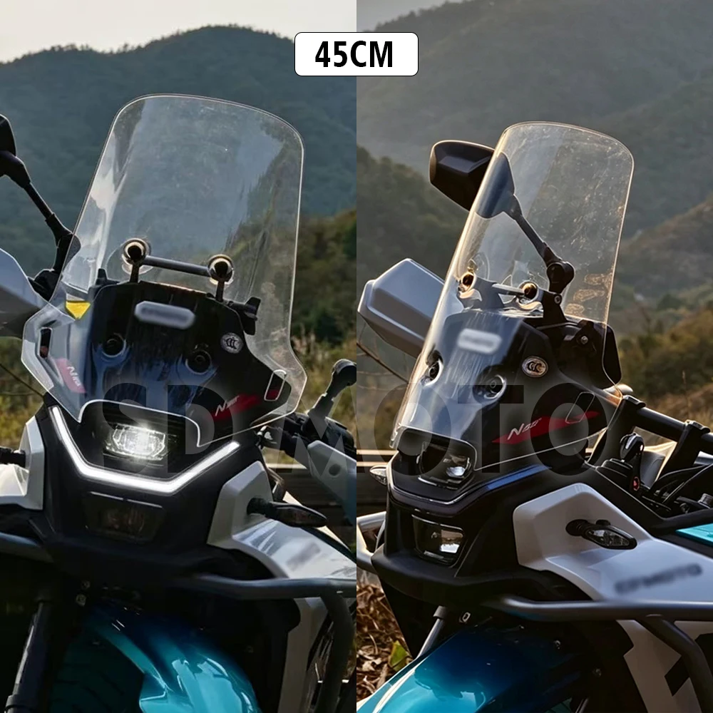 45CM Screen For CFMOTO 450MT 450 MT MT450 Motorcycle Accessories Windshield Windscreens Wind Deflectors Viser Visor Transparent
45CM Screen For CFMOTO 450MT 450 MT MT450 Motorcycle Accessories Windshield Windscreens Wind Deflectors Viser Visor Transparent