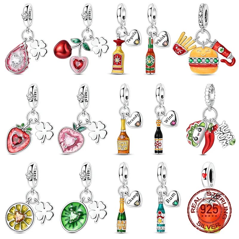 Подвески из пищевой серии, оригинальные подвески из стерлингового серебра 925 пробы, бусины для оригинальных подвесок, браслетов, подвески, висячие ювелирные изделия своими руками, подарок
Подвески из пищевой серии, оригинальные подвески из стерлингового серебра 925 пробы, бусины для оригинальных подвесок, браслетов, подвески, висячие ювелирные изделия своими руками, подарок