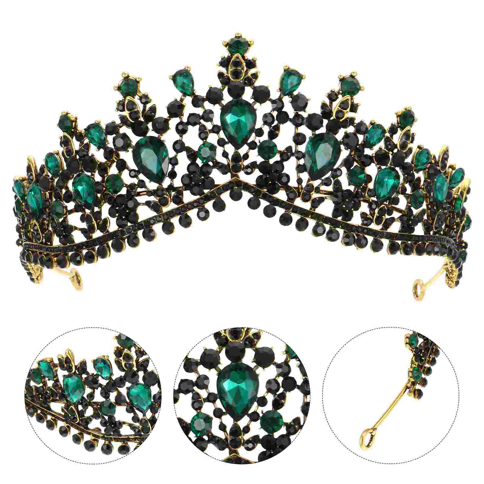 Black Crown Vintage Bridal Bride Rhinestone Tiara Wedding Fashion Headdress Hair Decor
Black Crown Vintage Bridal Bride Rhinestone Tiara Wedding Fashion Headdress Hair Decor