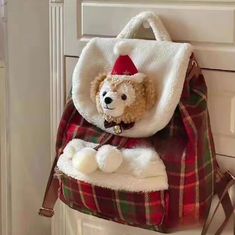 Disney Duffy Cartoon Cute Christmas Backpack Sweet Y2k Girl Plush Checkered Backpack Kawaii Design Trend Versatile Shoulders Bag
Disney Duffy Cartoon Cute Christmas Backpack Sweet Y2k Girl Plush Checkered Backpack Kawaii Design Trend Versatile Shoulders Bag