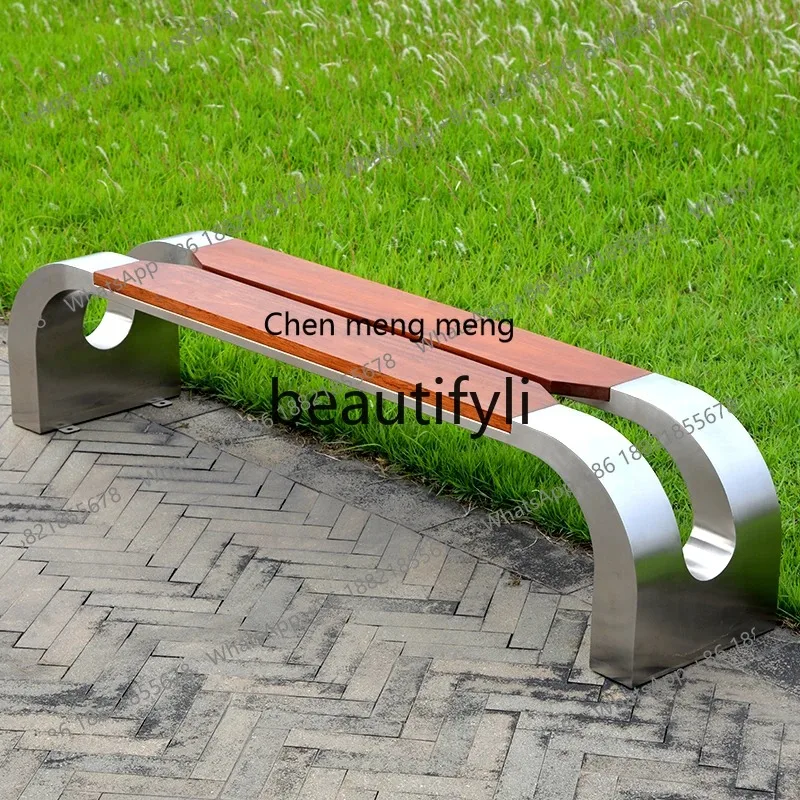 A Outdoor Stainless Steel Park Courtyard Community Square Solid Wood Long Bench Garden Park Seat Long Stool
A Outdoor Stainless Steel Park Courtyard Community Square Solid Wood Long Bench Garden Park Seat Long Stool