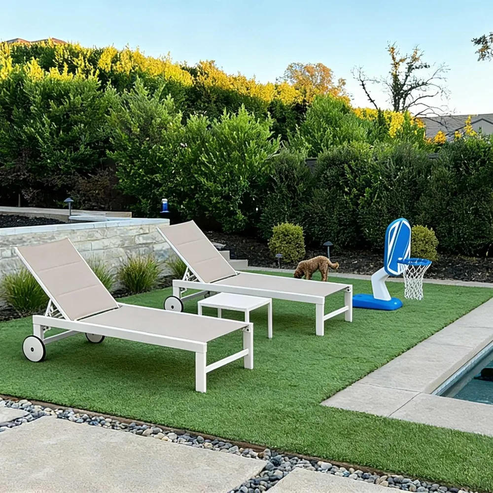 Outdoor Chaise Lounge Set Elderly-Friendly Straight Legs Adjustable Sunbathing Recliner with Side Table for Back, Customized
Outdoor Chaise Lounge Set Elderly-Friendly Straight Legs Adjustable Sunbathing Recliner with Side Table for Back, Customized