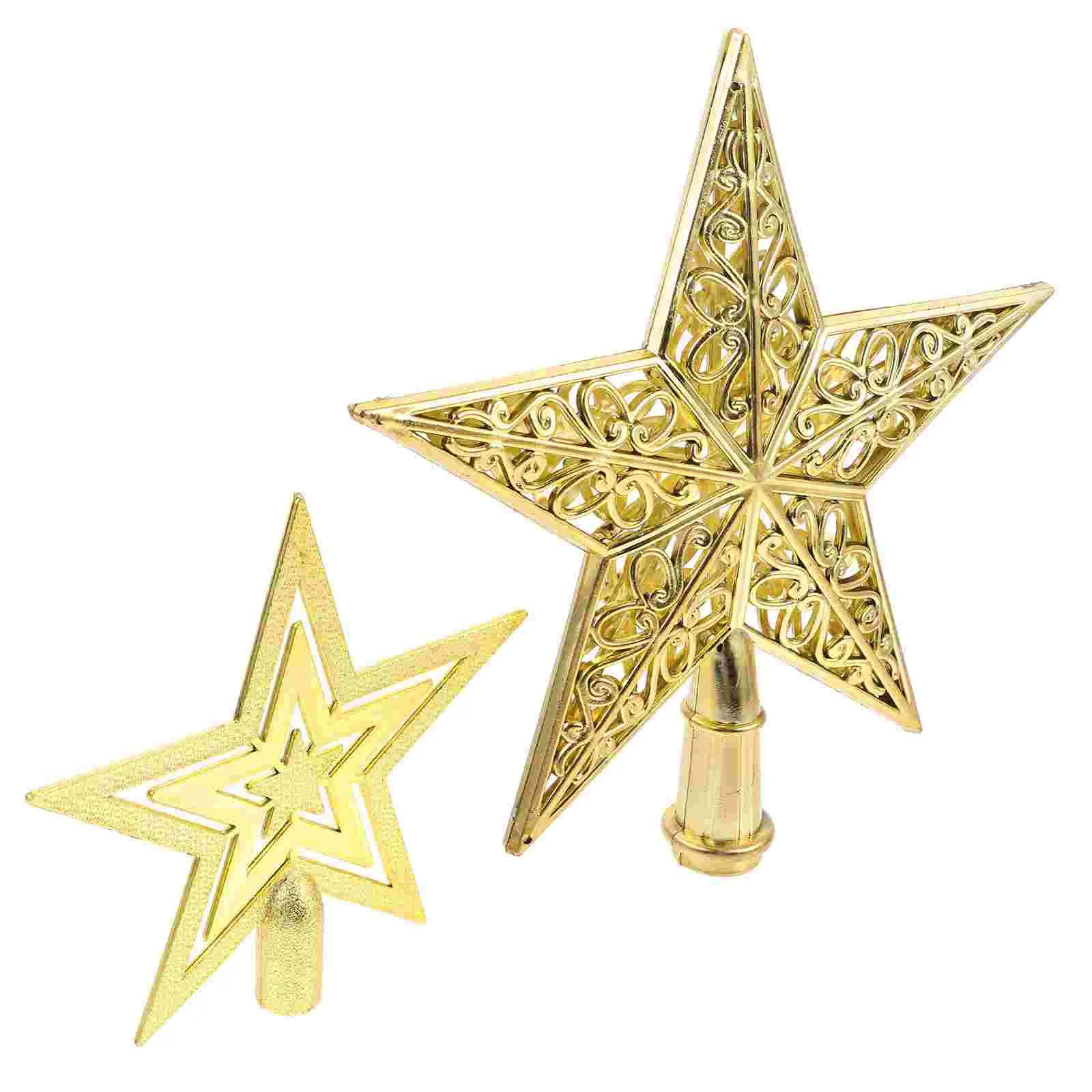 2 Pcs Decorations Christmas Tree Top Star Topper for Unique Plastic Treetop Five-pointed Adornment
2 Pcs Decorations Christmas Tree Top Star Topper for Unique Plastic Treetop Five-pointed Adornment