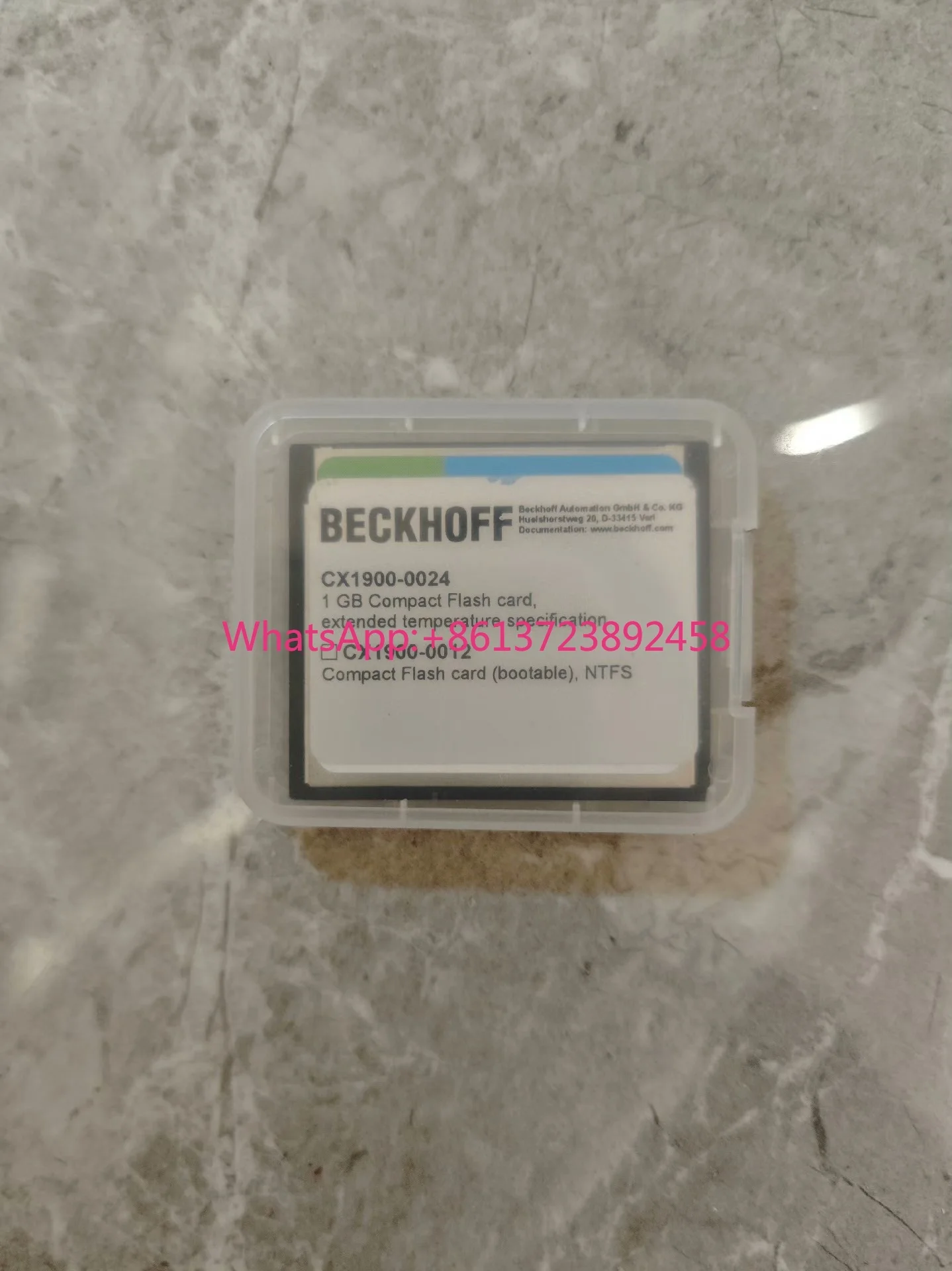 New Beckhoff CF Card CX1900-0024 1GB
New Beckhoff CF Card CX1900-0024 1GB