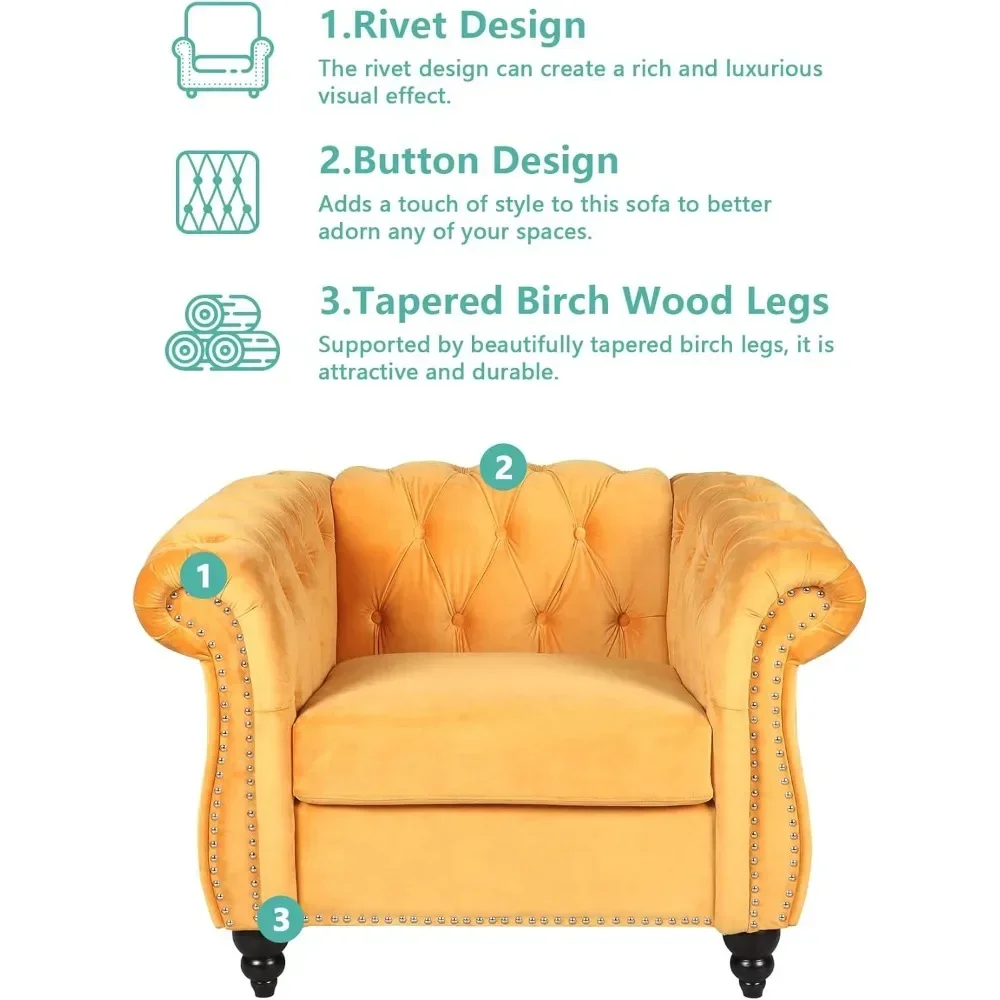 # 2 Piece Living Room Set, Sectional Chesterfield Sofa Chair Contemporary Upholstered Velvet Loveseat Couch Sets For , Office
# 2 Piece Living Room Set, Sectional Chesterfield Sofa Chair Contemporary Upholstered Velvet Loveseat Couch Sets For , Office